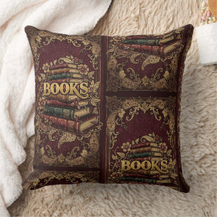 Bücher Bücherliebhaber Schriftsteller Leser Biblio Kissen