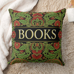 Bücher Bücherliebhaber Schriftsteller Leser Biblio Kissen
