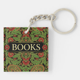 Bücher Bücherliebhaber Schriftsteller Leser Biblio Schlüsselanhänger