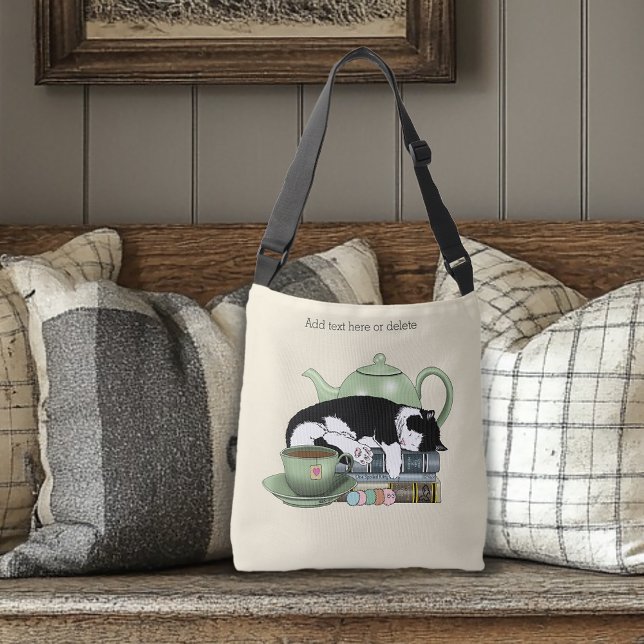 Bücher Cat Tee Niedlich Tasche (Von Creator hochgeladen)