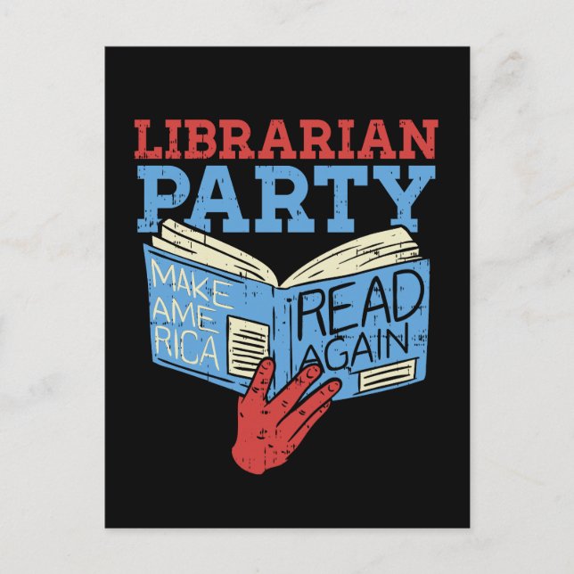 Bücher - Das librarian Party Book Lover Gift Postkarte (Vorderseite)