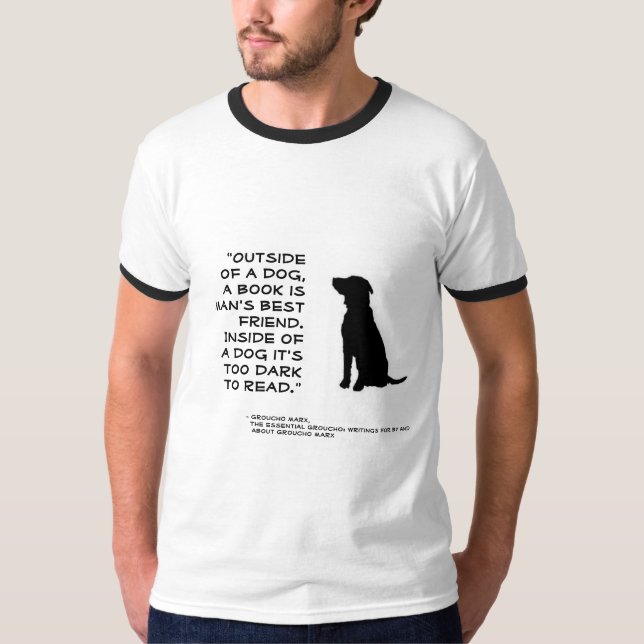 Bücher: Der beste Freund eines Mannes T-Shirt (Vorderseite)