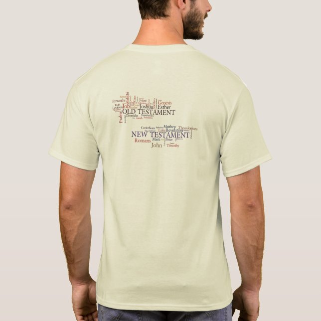 Bücher der Bibel T-Shirt (Rückseite)