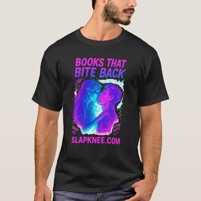 Bücher, die den T - Shirt beißen (Vorderseite)
