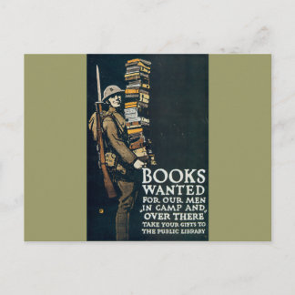 Bücher, die unsere Männer brauchen Postkarte
