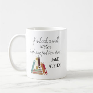 Bücher durch Austen Tasse