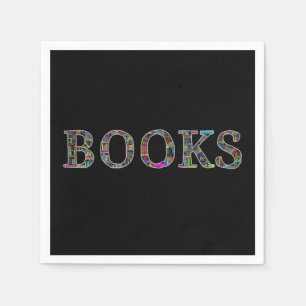 Bücher: ein Entwurf für Buchliebhaber Serviette