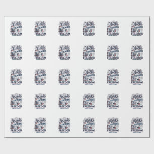 Bücher Feuerwerk und Freiheit Patriotischer Leser- Geschenkpapier