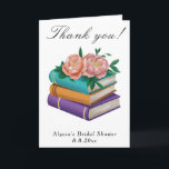 Bücher Florale Hochzeitsdusche Danke<br><div class="desc">Aquarell-Geschichtenbücher mit Blumen.</div>