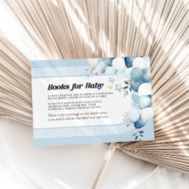 Bücher für Baby Blue Baby Duschkarte Mitteilungskarte