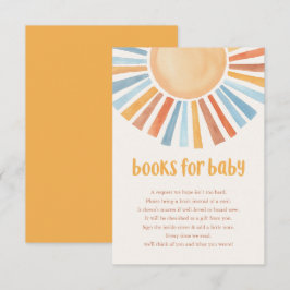 Bücher für Baby Boy Sunshine boho blau gelb enclu Begleitkarte