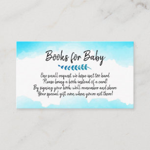 Bücher für Baby-Buch-Antrag-Babyparty-Einladung Visitenkarte