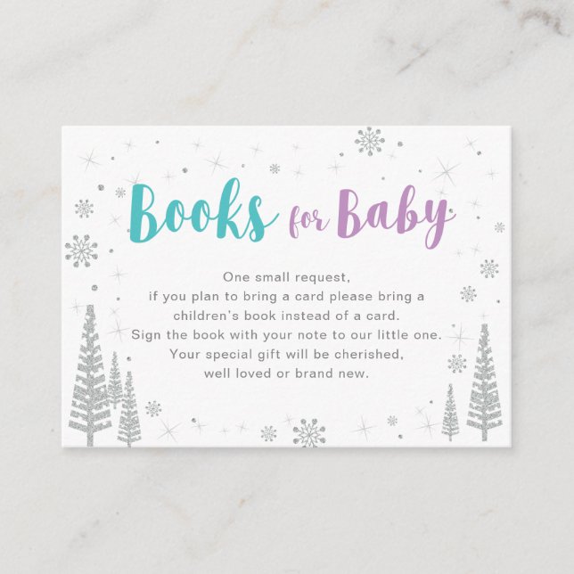 Bücher für Baby, Buchungsanfrage, Kinderdusche Begleitkarte (Vorderseite)