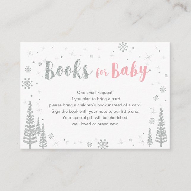 Bücher für Baby, Buchungsanfrage, Kinderdusche Begleitkarte (Vorderseite)