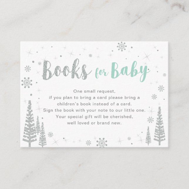 Bücher für Baby, Buchungsanfrage, Kinderdusche Begleitkarte (Vorderseite)