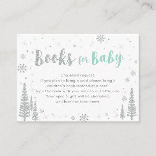 Bücher für Baby, Buchwunsch, Baby Shower Aktivität Begleitkarte