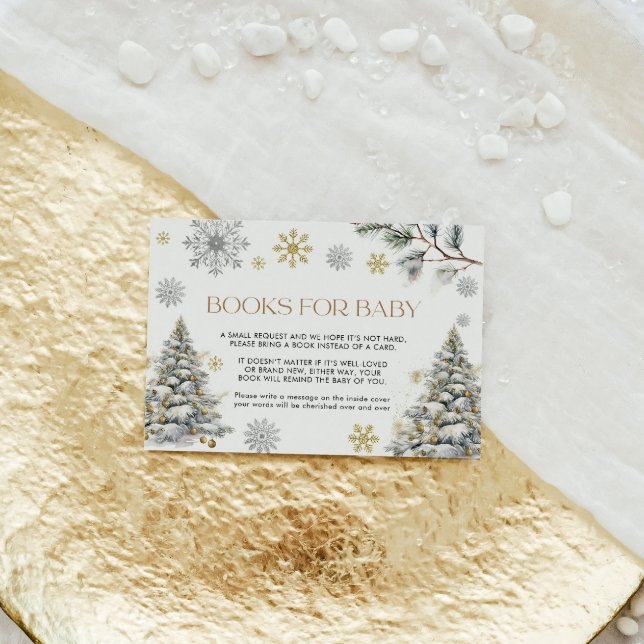 Bücher für Baby Card Winter Wonderland Begleitkarte (Von Creator hochgeladen)
