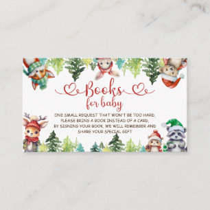 Bücher für Baby Christmas Animals Baby-Dusche Begleitkarte