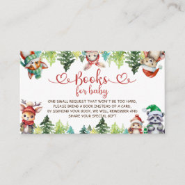 Bücher für Baby Christmas Animals Baby-Dusche Begleitkarte