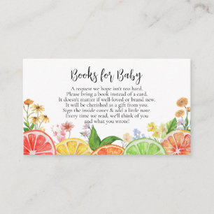 Bücher für Baby Citrus Kleine Süsse Babydusche Begleitkarte