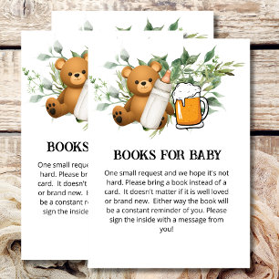 Bücher für Baby Dusche Spiel ein Baby Brauthema Begleitkarte