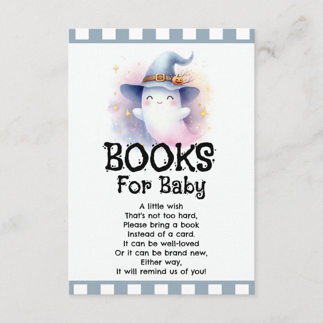 Bücher für Baby Ghost Begleitkarte (Vorderseite)