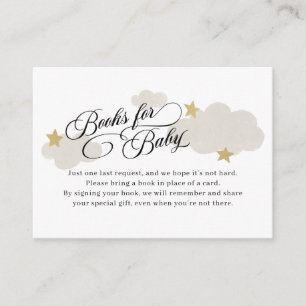 Bücher für Baby Gold Stars Duschenschließkarte Begleitkarte