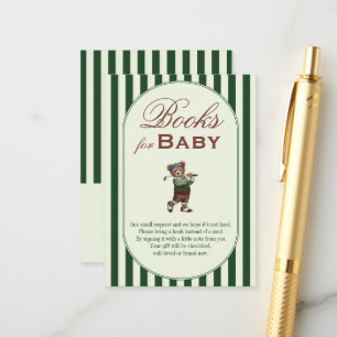 Bücher für Baby-Golf "NEU IM CLUB" BABY-Party Begleitkarte