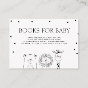 Bücher für Baby holen einem Buch Schwarz-weiße Begleitkarte