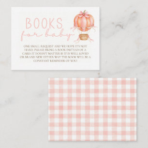 Bücher für Baby Kleiner Kürbis Rosa Gingham Begleitkarte