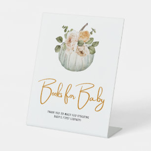 Bücher für Baby Little Pumpkin Fall Babydusche Sockelschild