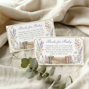 Bücher für Baby Neues Kapitel Bilderbuch Babyparty Begleitkarte