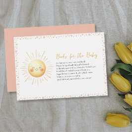 Bücher für Baby Niedlich Sunshine Theme Babydusche Begleitkarte