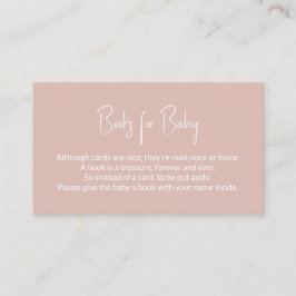 Bücher für Baby Pink Baby Showbucher Begleitkarte