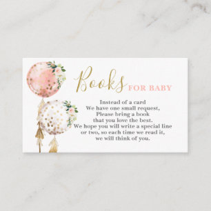 Bücher für Baby Pink Balloons Card Begleitkarte