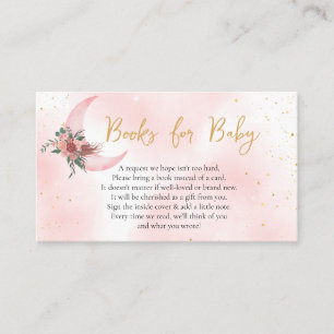 Bücher für Baby Pink Gold Wir sind über dem Mond Begleitkarte