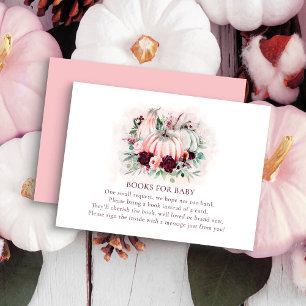 Bücher für Baby Pumpkin Baby Dusche Begleitkarte