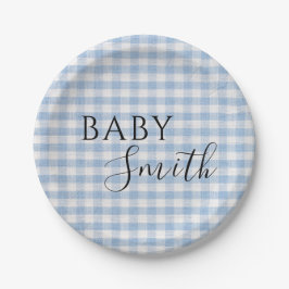 Bücher für Baby Q Baby Dusche Barbecue Boy Blue Pappteller