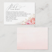 Bücher für Baby-Rosa-Blumenbezugskarte