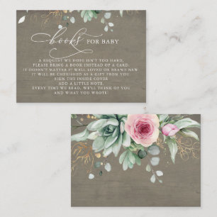 Bücher für Baby-Rosa-Blumenkohl Begleitkarte