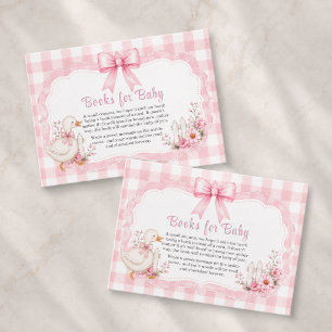 Bücher für Baby Silly Goose Girl Baby-Party Begleitkarte