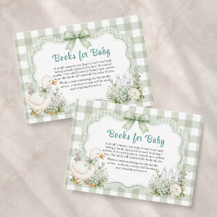 Bücher für Baby Silly Goose Neutrale Babyparty Begleitkarte