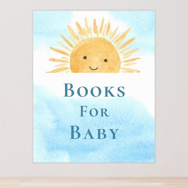 Bücher für Baby Sun-Themed Baby Dusche Schild (Von Creator hochgeladen)