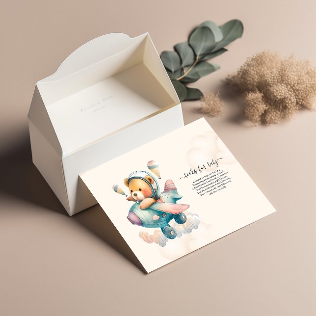 Bücher für Baby Teddy Bear Einladung (Von Creator hochgeladen)