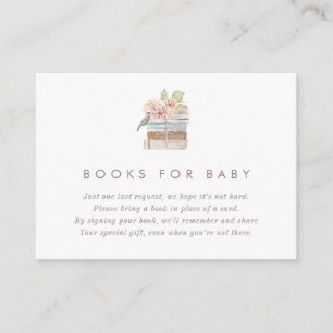 Bücher für Baby-Tee Baby Shower Karte