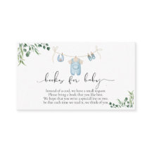 Bücher für Baby Wäscherei Blue Greenery Baby Dusch