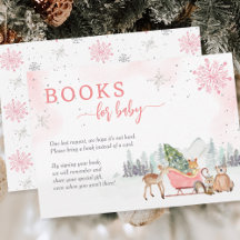 Bücher für Baby Winter Woodland Babydusche
