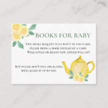 Bücher für Baby Yellow Teapot Babydusche