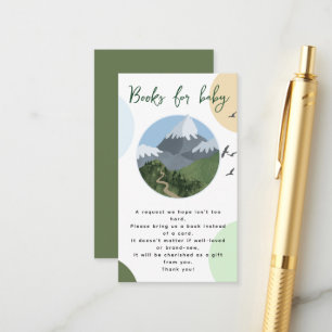 Bücher für Baby zur Babyparty Mountain Adventure Begleitkarte