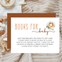 Bücher für Babybettchen | Babydusche für Kaffee